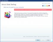 одно из рабочих окон Ainvo Disk Defrag