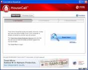 скриншот программы HouseCall в работе