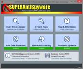 одно из рабочих окон SuperAntiSpyware Free