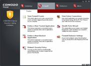 скриншот программы Comodo Firewall в работе