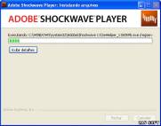 одно из рабочих окон Adobe Shockwave Player