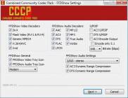 скриншот программы Combined Community Codec Pack в работе