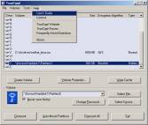 скриншот программы TrueCrypt в работе