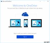 одно из рабочих окон OneDrive 17.3.6281.1202