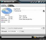 скриншот программы Astroburn Lite в работе
