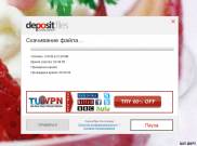 скриншот программы DepositFiles Downloader в работе