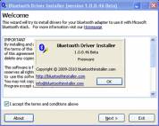 скриншот программы BlueTooth Driver Installer в работе