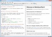 одно из рабочих окон MarkdownPad 2