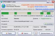 скриншот программы Download Master в работе